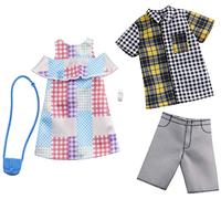 Barbie Pack de Moda para muñecas Ken Estampado de Cuadros (Mattel GHX72)