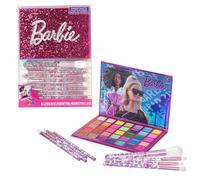 Barbie Paleta de 35 sombras, pigmentadas, opacas y de colores brillantes que se pueden mezclar, 8 pinceles, perfecto para fiestas, fiestas de pijama y cambios de imagen de Townley Girl