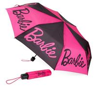 Barbie Paraguas Plegable Niña Mujeres y Adolescentes, Ligero y Telescópico - Accesorios de Viaje