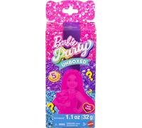 Barbie Party Unboxed Serie Glam Party Conjunto de muñeca Chelsea con 6 sorpresas que incluyen mascota y cambio de color (los estilos pueden variar), JFY04