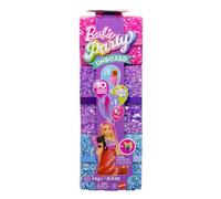 Barbie Party Unboxed Serie Glam Party Red Sparkle Muñeca y accesorios con 10 sorpresas que incluyen cambio de color, JFY68