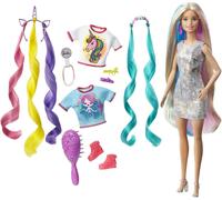 BARBIE PELO FANTASÍA Muñeca 30cm Playset Mattel GHN04