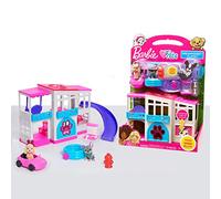 Barbie Pet Dreamhouse - Juego de 2 Caras, 10 Piezas, Incluye Mascotas y Accesorios, Juguetes para niños a Partir de 3 años