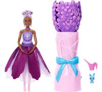 Barbie Petal Pop Scented Doll with Purple Floral Dress & Accessories, Bouquet Re