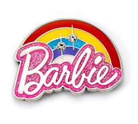 Barbie Pin con logotipo de arco iris, color rosa, talla única, Zinc