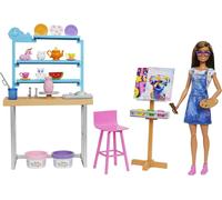 Barbie Plaset Caja Set Atelier Arte Studio Artista Original Mattel HCM85