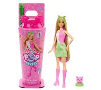 Barbie Pop Reveal Colección Batidos Conejito brillante Muñeca y accesorios, muñeca de moda perfumada, mascota perfumada y 8 sorpresas, incluye cambio de color, JCN88
