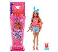 Barbie Pop Reveal Colección Batidos Dulce gatito Muñeca y accesorios, muñeca de moda perfumada, mascota y 8 sorpresas, incluye cambio de color, JCN87