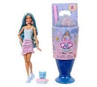 Barbie Pop Reveal Colección Dulces Muñeca de Moda y Accesorios, temática de Cool Cupcake, Mascota y 8 sorpresas, Incluye Cambio de Color, JFY61