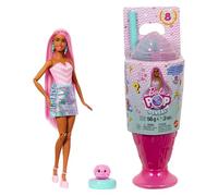 Barbie Pop Reveal Colección Dulces Muñeca de Moda y Accesorios, temática de Sweet Swirl, Mascota y 8 sorpresas, Incluye Cambio de Color, JFY62
