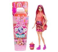 Barbie Pop Reveal Muñeca Rubia con mechas Rosas, con Vaso Té de Burbujas Mochi de Mago, con Cubitos de Hielo Que revelan Ropa, Mascotas y Accesorios Sorpresa, Juguete +3 años (HTJ22)