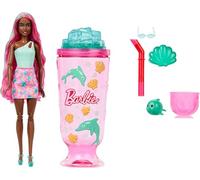 Barbie Pop Reveal y Accesorios, muñeca Fashion y Mascota Serie Sea Slushy, 8 sorpresas con Slime sensorial y Cabello con Cambio de Color, JKF60