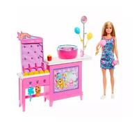 Barbie - Puesto de Algodón de Azúcar