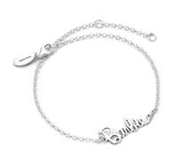 Barbie Pulsera de plata de ley con logotipo