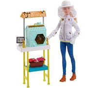 Barbie Quiero Ser Apicultora, muñeca con accesorios (Mattel FRM17)