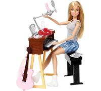 Barbie Quiero Ser Compositora, muñeca Rubia con Accesorios (Mattel FCP73)