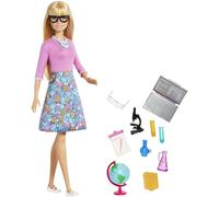 Barbie Quiero Ser Maestra, muñeca Rubia con Accesorios (Mattel GJC23)