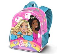 Barbie Rainbow-Mochila 3D Pequeña, Rosa, 11 x 28 cm, Capacidad 8,5 L