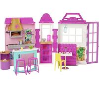 Barbie Restaurante Muñeca rubia con con cocina de juguete y accesorios, regalo para niñas y niños +3 años (Mattel GXY72)