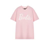 Barbie Rosado White Logo Camiseta de manga corta Mujeres
