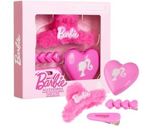Barbie Set de Accesorios Pelo Niña Adolescentes, Pinzas Pelo, Cepillo Pelo y Clip - Regalos para Chicas