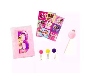 Barbie: Set de diario creativo con cubierta de felpa