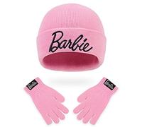 Barbie Set de Gorro y Guantes Niña, Ropa Niña Invierno, Regalos Para Niñas