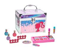 Barbie Set Maquillaje Niñas Gloss y Esmalte con Maletín Belleza