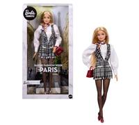 Barbie Signature @BarbieStyle París Muñeca de colección | Muñeca de moda con look parisino en blanco y negro y accesorios rojos, muñeca de colección, JJX30