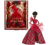 Barbie Signature Doll 2024 Fashion Fashion Fashion con cabello castao con vestido de cuadra a cuadros Regalo de coleccin de temporada en envases vi