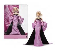 Barbie Signature Marilyn Monroe 100 Aniversario Muñeca Coleccionable | Con icónico vestido rosa de la película Los caballeros las prefieren rubias y joyas de “Diamantes”, JJY00