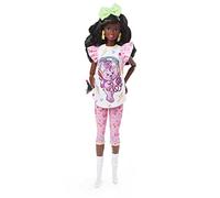 Barbie Signature Rewind Fiesta de pijamas Muñeca afroamericana con ropa retro y accesorios, juguete de colección, regalo +16 años (Mattel HJX19)