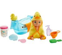 Barbie Skipper Canguro ¡Hora del baño! muñecas con Bebe y Accesorios (Mattel GHV84)
