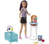 Barbie Skipper Canguro, muñeca con bebé y accesorios (Mattel FHY98)