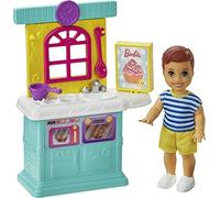 Barbie Skipper Muñeco bebé con Cocina de Juguete y Accesorios para Jugar, Regalo para niñas y niños +3 años (Mattel GRP16)