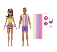 Barbie Style Conjunto de muñecos de Moda, Looks y Accesorios inspirados Beach, muñeco Ken del 65.º Aniversario, JJP05