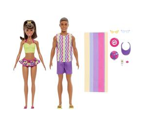 Barbie Style Set de 2 Muñecos en la Playa | Barbie Looks y accesorios inspirados en la playa, muñeco Ken 65 aniversario, JJP05