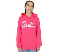 Barbie Sudadera con capucha rosa de algodón para niñas, rosa, 12-13 años