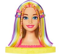 BARBIE Super Cabello CABEZA PEINABLE ARCOIRIS Original Mattel HMD78