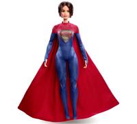 Barbie Supergirl, muñeca Coleccionable de la película “Flash” con Traje Rojo y Azul y Capa (Mattel HGK13)