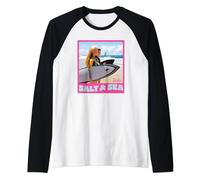 Barbie - Tabla de surf de playa Salt & Sea Camiseta Manga Raglan