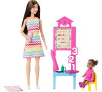 Barbie Teacher Doll with Brunette Fashion Doll with Printed Dr (Importación USA)