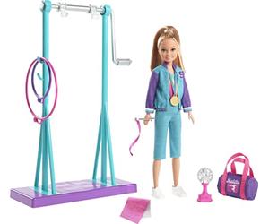 Barbie Team Stacie Muñeca Gimnasta con Accesorios, Juguetes +3 años (Mattel GBK59)