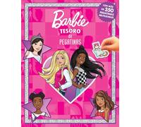 Barbie Tesoro de Pegatinas - Libros de actividades para niños, 350 pegatinas reutilizables, 96 páginas de diversión