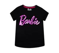 Barbie Text Logo - Camiseta Reversible de Lentejuelas para niñas | Mercancía Oficial | Edad 5-14, Regalos Barbie, Camiseta de Moda para niñas, Ropa para niños, Idea de Regalo de cumpleaños para niños