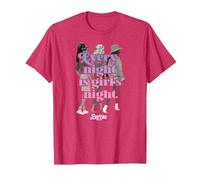Barbie The Movie - Cada Noche es Noche de Chicas Camiseta, Hombre, Rojo Jaspeado, XXL