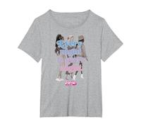 Barbie The Movie - Cada Noche es Noche de Chicas Camiseta, Mujer Tallas Grandes, Gris Jaspeado, 4XL Grande