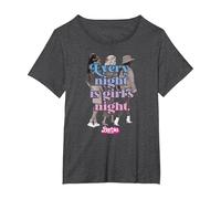 Barbie The Movie - Cada Noche es Noche de Chicas Camiseta, Mujer Tallas Grandes, Jaspeado Oscuro, 4XL Grande