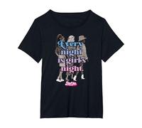 Barbie The Movie - Cada Noche es Noche de Chicas Camiseta, Mujer Tallas Grandes, Negro, 3XL Grande