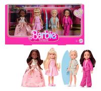 Barbie The Movie Chelsea - Paquete de 4 muρecas coleccionables, incluye personajes de Ken, el presidente Gloria, con trajes extraνbles